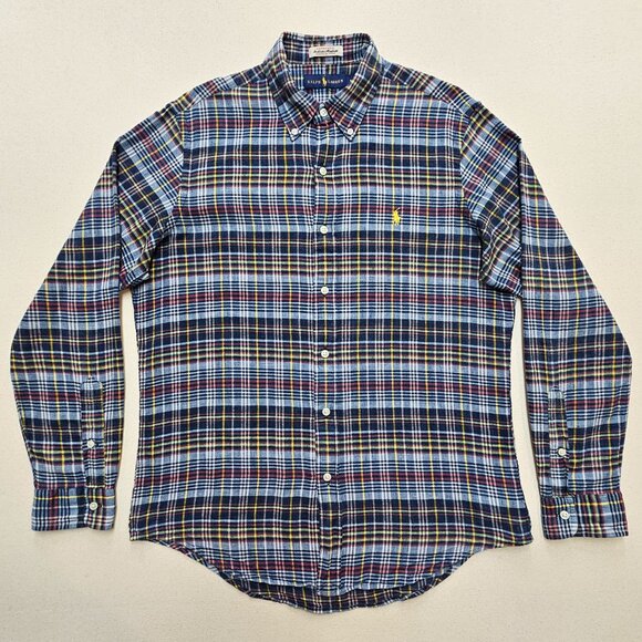 Ralph Lauren Madras Button Down M - Picture 2 of 8